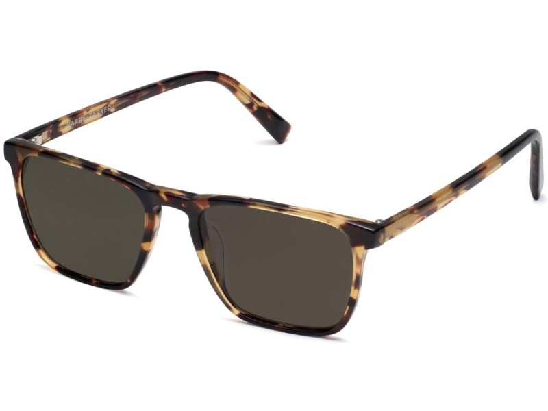 Walnut Tortoise Warby Parker Sutton Men's Sunglasses Australia | Q9U-0480